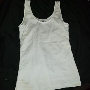 Large White Slimming Tank Top